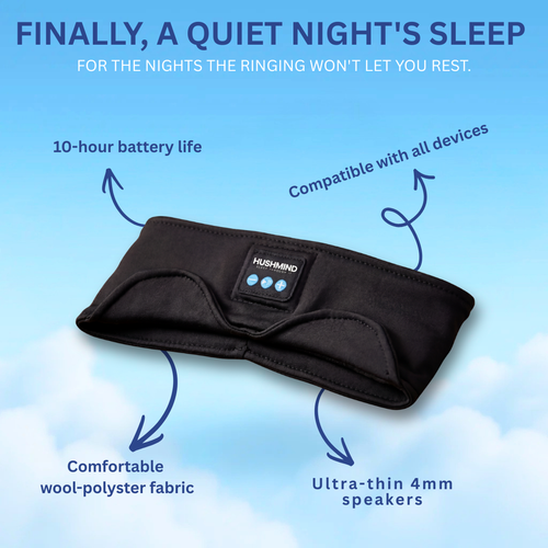 HushMind™- UltraThin Bluetooth Sleep Headphones
